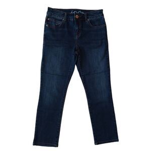 INC International Concepts Dark Wash Mid Rise Regular Fit Skinny Leg Denim Jeans